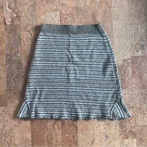 Striped Brown wool blend skirt